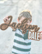 Load image into Gallery viewer, Personalized Double Layer Name Sign | Choose Your Own Font and Colors