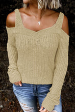 Load image into Gallery viewer, Long Sleeve Cold Shoulder Sweater