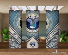 Load image into Gallery viewer, Sip in Style and Honor: Personalized Military 20 oz Tumblers