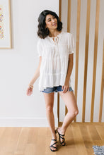 Load image into Gallery viewer, Smooth Sailing White Flowy Top