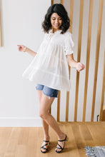 Load image into Gallery viewer, Smooth Sailing White Flowy Top