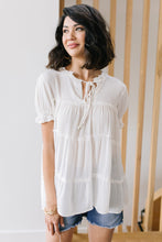 Load image into Gallery viewer, Smooth Sailing White Flowy Top