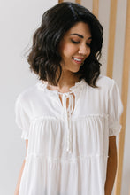 Load image into Gallery viewer, Smooth Sailing White Flowy Top