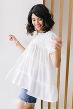 Load image into Gallery viewer, Smooth Sailing White Flowy Top