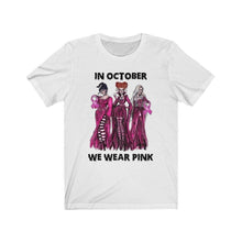 Load image into Gallery viewer, In October We Wear Pink Sanderson Sister's Graphic Tee Shirt