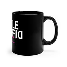 Load image into Gallery viewer, I Hustle Different 11oz Black Motivational Mug