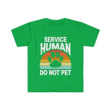 Load image into Gallery viewer, Service Human Do NOT Pet T-Shirt | Funny Dog Owner T-Shirt | RetroT-Shirt