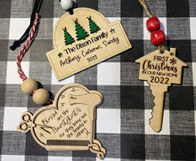 Load image into Gallery viewer, New Home Key Ornament | Personalized KEY Ornament | Home Key Ornament | New Home Ornament | Personalized New Home  Ornament