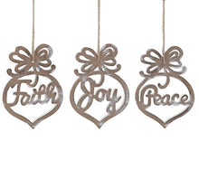 Load image into Gallery viewer, Wooden Cut Out Christmas Ornaments by burton + Burton