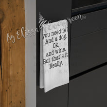 Load image into Gallery viewer, LOVE Themed Funny Flour Sack Dish Towel | All You Need Is Love