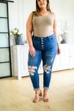 Load image into Gallery viewer, Judy Blue Ari Hi-Rise Button Fly Cuffed Skinny