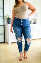 Load image into Gallery viewer, Judy Blue Ari Hi-Rise Button Fly Cuffed Skinny