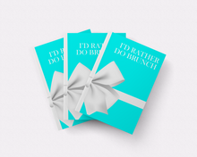 Load image into Gallery viewer, I'd Rather Be Doing Brunch Blank Notebook 6"x9"