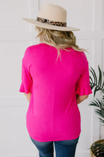 Load image into Gallery viewer, Crossing Wires Top in Fuchsia