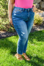 Load image into Gallery viewer, Judy Blue Hi-Rise Rainbow Embroidery Cropped Straight Leg Jeans