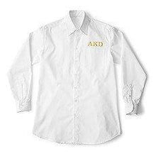 Load image into Gallery viewer, Personalized Embroidered Casual Cotton Button Down Shirt - White Monogram | Bridesmaids, Bridal Party