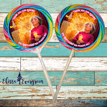 Load image into Gallery viewer, Magical Mini or Jumbo Swirl Pops | Party Favors | Encanto Inspired