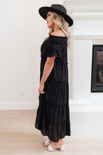 Load image into Gallery viewer, Olivia Tiered Maxi Dress in Black