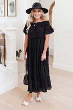 Load image into Gallery viewer, Olivia Tiered Maxi Dress in Black
