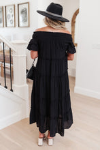 Load image into Gallery viewer, Olivia Tiered Maxi Dress in Black