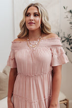 Load image into Gallery viewer, Olivia Tiered Maxi Dress in Pink