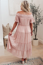 Load image into Gallery viewer, Olivia Tiered Maxi Dress in Pink