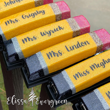 Load image into Gallery viewer, Glitter Pencil Stapler | Personalized Stapler