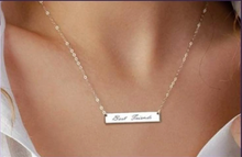 Load image into Gallery viewer, Personalized Bar Necklace