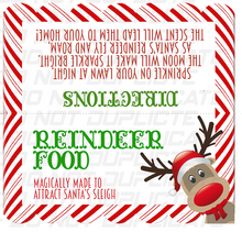 Load image into Gallery viewer, Magical Reindeer Food Christmas Treat Bag Topper Printable Digital Download with Recipe