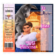 Load image into Gallery viewer, Encanto Valentines Day Candy Bar Wrappers and Encanto Valentines Day Completed Candy Bars