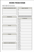 Load image into Gallery viewer, I Hustle Different Work From Home Planner