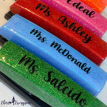 Load image into Gallery viewer, Personalized Glitter Stapler | Personalized Desk Set | Personalized Stapler and Pen Set