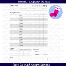 Load image into Gallery viewer, Get Comfortable with the Uncomfortable Workout Logbook