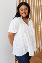 Load image into Gallery viewer, Smooth Sailing White Flowy Top