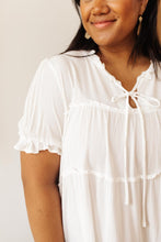 Load image into Gallery viewer, Smooth Sailing White Flowy Top
