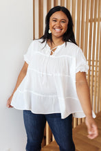 Load image into Gallery viewer, Smooth Sailing White Flowy Top