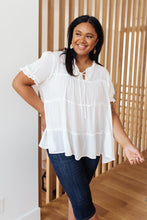 Load image into Gallery viewer, Smooth Sailing White Flowy Top