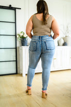 Load image into Gallery viewer, Judy Blue Talulla Bleach Splash Button Fly Destroyed Skinny Jeans