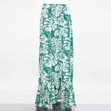 Load image into Gallery viewer, Flared Bottom Leaf Maxi Skirt