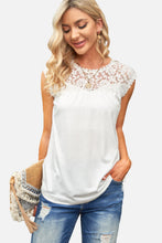 Load image into Gallery viewer, Sleeveless Top with Lace Detail