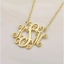 Load image into Gallery viewer, Personalized Monagram Necklace