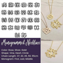 Load image into Gallery viewer, Personalized Monagram Necklace