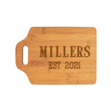 Load image into Gallery viewer, EST. Year Cutting Board | Personalized Charcuterie Board