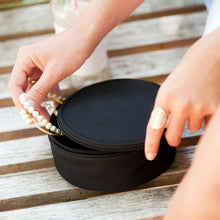 Load image into Gallery viewer, Black Jewelry Case | Personalized Jewelry Case