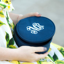Load image into Gallery viewer, Navy Jewelry Case | Personalized Jewelry Case