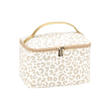 Load image into Gallery viewer, Natural Leopard Cosmetic Bag | Personalized