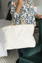 Load image into Gallery viewer, Natural Leopard Tote | Personalized Tote Bag