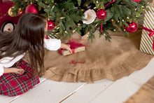 Load image into Gallery viewer, Burlap Ruffle Tree Skirt