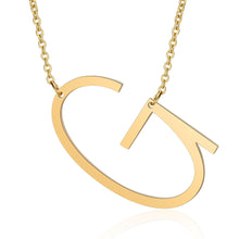 Load image into Gallery viewer, Big Letter Initial Necklace