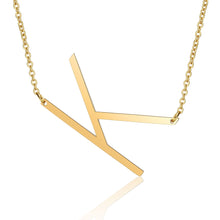 Load image into Gallery viewer, Big Letter Initial Necklace